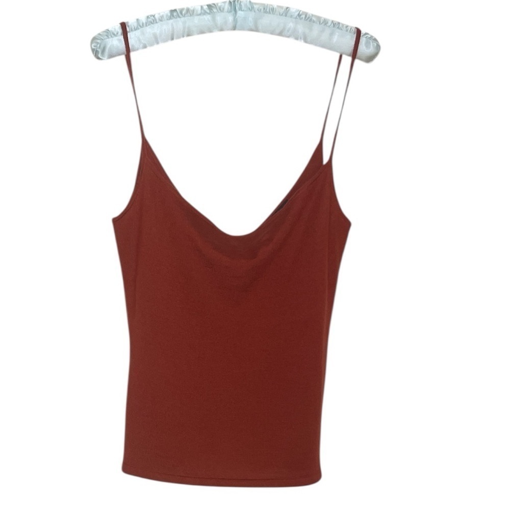 Ralph Lauren Black Label rust cashmere tank top sz L